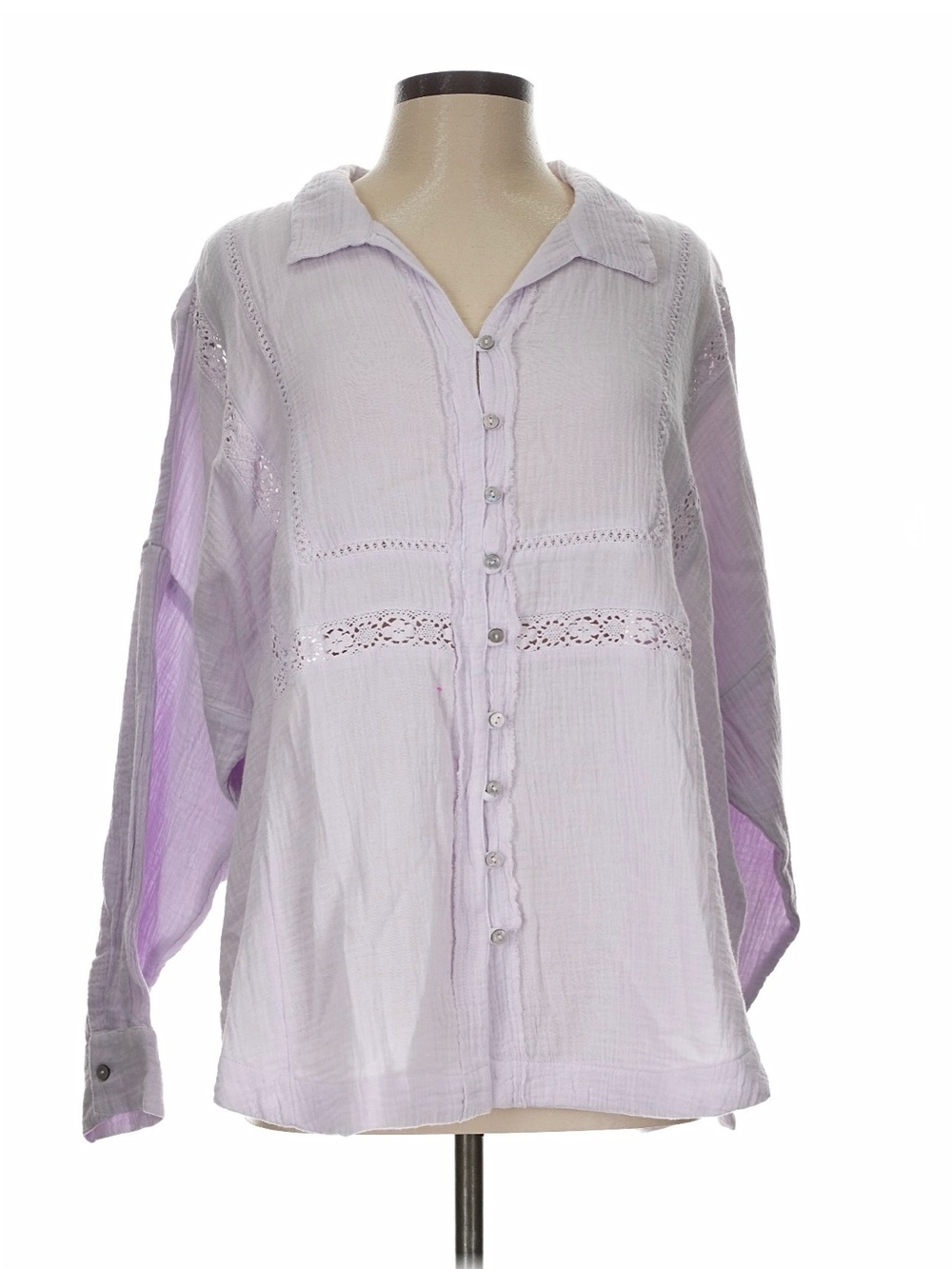 Lucky Brand Light Lavender Button-Front Shirt